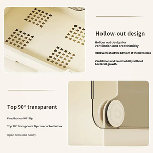 Meuble de rangement <span class=keywords><strong>en</strong></span> <span class=keywords><strong>plastique</strong></span> pour articles essentiels de bébé, <span class=keywords><strong>tour</strong></span> de rangement à <span class=keywords><strong>4</strong></span> niveaux avec <span class=keywords><strong>tiroirs</strong></span> et organiseur de biberons - Product Image 5