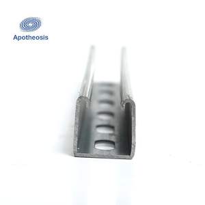 פרופיל <span class=keywords><strong>U</strong></span> מחורץ מגולוון בחום (<span class=keywords><strong>HDG</strong></span>) לתעלות חשמל - Product Image 3