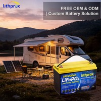 Batterie LiFePO4 RV à décharge profonde 24V 300AH Grade A Cellule à décharge profonde 6000 cycles BMS intelligent Bluetooth Terminal M8 CE RoHS IP67 OEM ODM