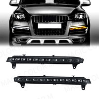Feux de jour dynamiques (DRL) et feux de brouillard avant avec clignotants pour Audi Q7 2006 2007 2008 2009