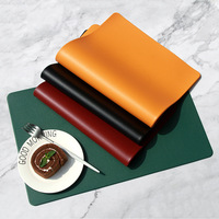 Sets de table de luxe de style nordique, antidérapants, isolants thermiquement, imperméables, couleur unie, pour tables de salle à manger à domicile et hôtels