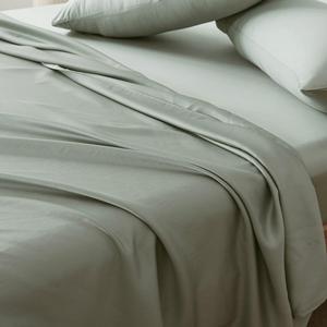 工場OEM 4枚組 カスタマイズされたロゴ 竹シーツ 卸売 カスタムカラー 家庭用 300TC ソリッド 100% 竹ビスコース 抗ピリング加工 - Product Image 2