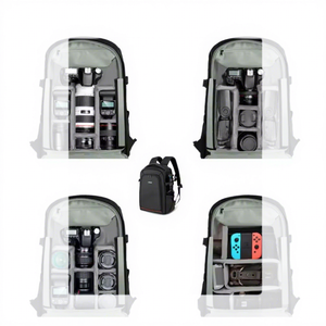 Kameratasche 15-16 Zoll PULUZ Schwarzer Nylon Digitaler Kamera-Rucksack Großhandel Fotografie Schulter-Rucksack 45CM - Product Image 5