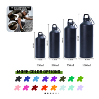 Bouteille d'eau sport en aluminium personnalisée avec nom imprimé, sans BPA, 500 ml, avec logo, compatible eau bouillante, 750 ml