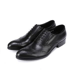 Chaussures habillées élégantes pour hommes en cuir de vachette, idéales pour les mariages, grandes tailles, rehaussantes, respirantes et imperméables - Product Image 4