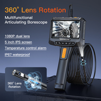 Endoscope vidéo industriel portable G10 Pro, 8,5 mm, rigide, IP67, 5 pouces, inspection bidirectionnelle des canalisations, caméra analogique CMOS