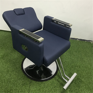 Chaise de <span class=keywords><strong>Barbier</strong></span> Professionnelle Pliable en Cuir avec Cadre en Acier, Rotation à 360 Degrés, Siège Inclinable et Repose-Pieds Réglable pour Salon de Coiffure - Product Image 3