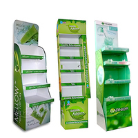 Produits de beauté Revêtement de sol POP Carton Extension de Cils Affichage Debout Rack Produits Cosmétiques Maquillage Présentoir