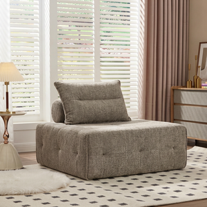 Sofá Modular en Cubos con Compresión al Vacío, Sofá de Suelo Individual de Felpa, Minimalista, Cuadrado, Empaquetado al Vacío - Product Image 1