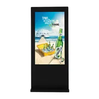 Esterna impermeabile di sistema di windows digital signage lcd smart 75 inch di vendita al dettaglio negozio stazione degli autobus schermo di visualizzazione pubblicizzare giocatore ad