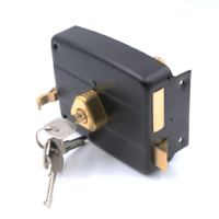 Serrure de porte extérieure haute sécurité à double pêne en métal, anti-effraction, avec poignées et clés – Fabricant
