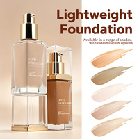 Fond de teint liquide mat à marque privée, haute couvrance, longue tenue, base de maquillage imperméable, fond de teint couvrant complet personnalisé OEM