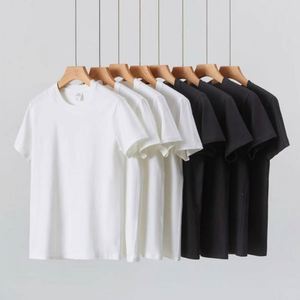 High Quality 100% Cotton 180gsm Fabric Luxury Blank Heavyweight Unisex Solid Eco-Friendly Custom Print Men's T-<b>Shirt</b> - Product Image 2