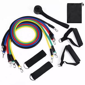 11 attrezzature da palestra in lattice pz/set allenamento con corda in lattice per allenamento a casa fasce di terapia fisica elastiche fasce di resistenza al Fitness - Product Image 1
