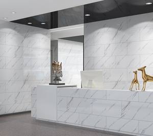 Piastrelle Adesive in Vinile Bianco Effetto Marmo per Pavimenti e Rivestimenti <span class=keywords><strong>Cucina</strong></span> Impermeabili - Product Image 3