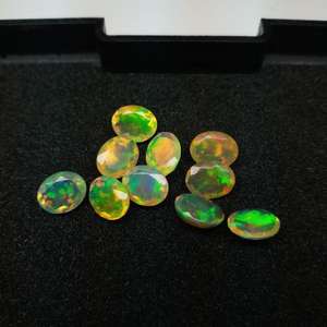 Ópalo Blanco Etíope de Alta Calidad Welo Fire Natural 8x10mm Ovalado Calibrado Gema Suelta Facetada Corte Suelto Venta al por Mayor - Product Image 5