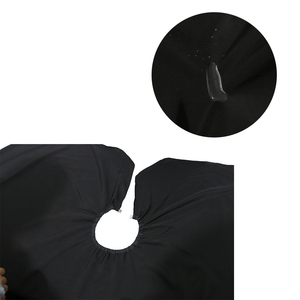 Capa de Peluquería Negra con Logotipo Personalizado al por Mayor, Capas de Barbero Impermeables de Alta Calidad <span class=keywords><strong>para</strong></span> Adultos - Product Image 1