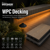 Planches de terrasse en composite bois-plastique co-extrudé pour l'extérieur, revêtement de sol pour jardin et terrasse