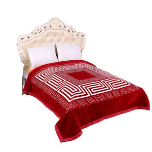 Заводские полиэфирные одеяла, оптовая продажа, высококачественное 1/2 одеяло с принтом, толстые теплые тяжелые одеяла в Корейском стиле