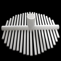 Tiras de Plástico PTFE Resistentes a Químicos y Perfiles de Formas Especiales Personalizados para Mecanizado CNC, Divisor de Flujo Industrial de PTFE