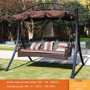 Cadeira de Balanço Suspensa de Aço e Ferro para Jardim e Pátio Externo, À Prova d'Água para Adultos - Product Image 5