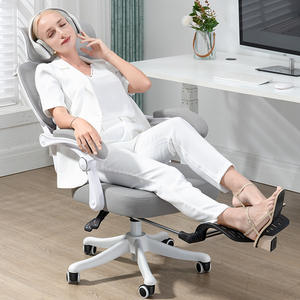 Chaise de <span class=keywords><strong>bureau</strong></span> ergonomique moderne en maille respirante, dossier élévateur rotatif, chaise d'ordinateur, chaise à dossier haut avec accoudoirs articulés - Product Image 2
