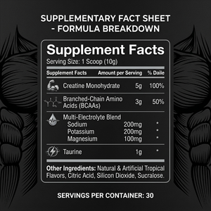 Complément Pré-Entraînement en Gros 300g : <span class=keywords><strong>Poudre</strong></span> Énergisante et Réparatrice à Base de <span class=keywords><strong>Taurine</strong></span>, Créatine et BCAA - Product Image 2