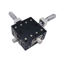 Plataforma de Posicionamiento Manual de Alta Precisión WM 60*60mm con Guías de Rodillos Cruzados en Eje XY para Bloques de Guía Lineal de Laboratorio