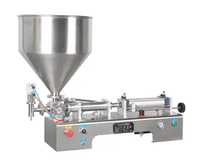 Petites machines de remplissage aseptiques de gel à piston Beurre d'arachide Brillant à lèvres Pâte Lotion Aérosol Remplisseuses de bouteilles liquides
