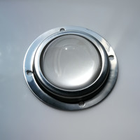 50mm 90 degrés Cob Led diffuseur de lumière verre optique Plano lentille convexe