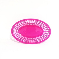 Panier de rangement ovale multifonctionnel en plastique PP écologique Goodman, coloré, avec logo personnalisé pour servir fruits, pain et frites