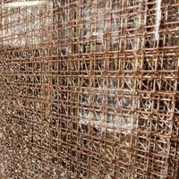 Offre spéciale : rideau de séparation en maille métallique en acier inoxydable bronze antique, utilisé pour les hôtels, restaurants, halls d'entrée et ascenseurs.