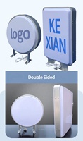 Kexian Boîte à lumière blister LED personnalisée Cadre en aluminium Panneau en acrylique Forme sous vide Boîte à lumière extérieure publicitaire double face Enseigne