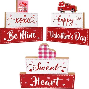 Guirnalda de Corazones de Madera para el Día de San Valentín, Decoración Colgante Mediana para Interiores, para Decoración de Fiestas en Casa - Product Image 3