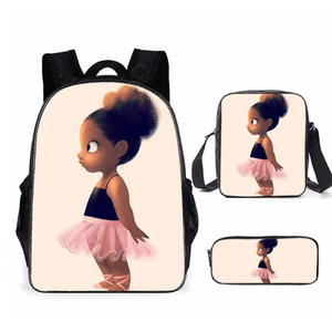 2024 Sommer New Arrival Logo Custom ized 3 Stück Set Rucksack Mädchen Tier Bleistift Fall Kinder Muster Schult aschen für Mädchen - Product Image 6