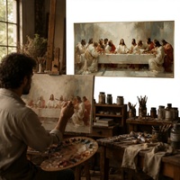 Peinture à l'huile Art Déco blanche 100% faite à la main sur toile de coton 450 GSM avec cadre, taille personnalisable pour usage domestique ou commercial
