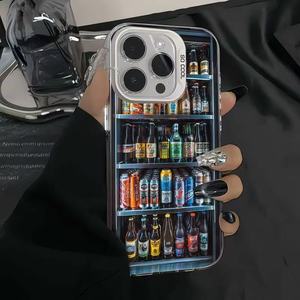 Custodia per telefono Super Cool e creativa per frigorifero e birra per <span class=keywords><strong>iPhone</strong></span> 16 15 13 14 12 <span class=keywords><strong>11</strong></span> <span class=keywords><strong>Pro</strong></span> Max Plus <span class=keywords><strong>Cover</strong></span> <span class=keywords><strong>rigida</strong></span> antiurto - Product Image 4