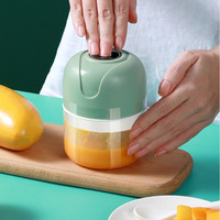 Mini hachoir électrique rechargeable USB pour légumes, gingembre, viande, ail – Gadget de cuisine intelligent en PP