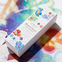 Luxuriöse, recycelbare Kosmetikbox aus Karton mit Prägung und Tiefprägung, spezielle Faltschachtel für Hautpflegeprodukte