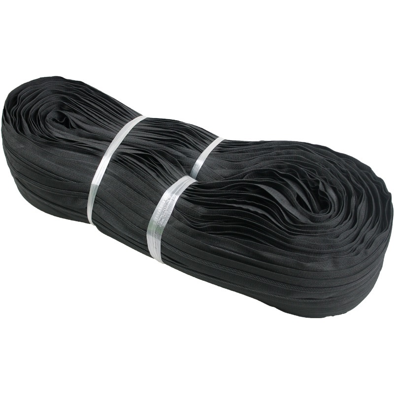 Zíper de bobina de nylon pelo quintal, 3.3kg #5 nylon 200m rolo de zíper para venda