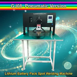 GJ08 18650 21700 sel Lithium Ion tipe Gantry paket baterai Manual mesin las elektroda perlengkapan Las titik pneumatik