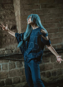 วิกผมคอสเพลย์ตัวละคร<span class=keywords><strong>มาฮิโตะ</strong></span> จากเรื่องจูจุสึไคเซ็น ยี่ห้อ Ainizi ยาว 60 ซม. สีฟ้าทะเลสาบ ทำจากเส้นใยสังเคราะห์ - Product Image 2