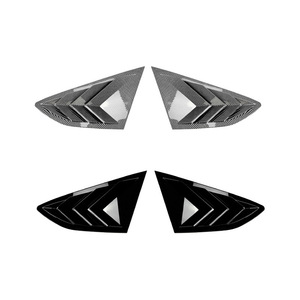 Autocollant de persienne de fenêtre Audi A5 S5 F5 Sportback, texture fibre de carbone, adhésif, 2017-2024, modification de décalcomanie automobile - Product Image 2
