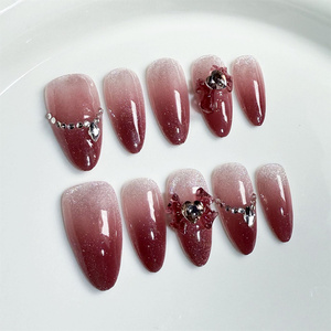 Hermosas <span class=keywords><strong>Uñas</strong></span> <span class=keywords><strong>Postizas</strong></span> con Caja de Empaque, <span class=keywords><strong>Uñas</strong></span> <span class=keywords><strong>Postizas</strong></span> Cortas, Diseño Acrílico <span class=keywords><strong>Chino</strong></span> de Alta Calidad - Product Image 4