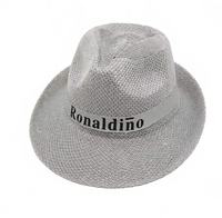 Sombrero de Sol de Verano con Logotipo Personalizado Beckon, Sombrero Trilby con Ala Enrollable, Protección UV, Sombrero Fedora de Malla Estilo Jazz, Sombrero para Exteriores