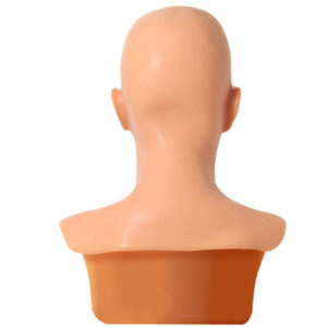 Máscaras de silicona para Cosplay de cara de hombre joven para mascarilla divertida de travesti, tocado de maquillaje, forma de pecho realista - Product Image 5