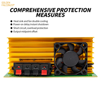 Carte d'amplification audio 2 canaux 100W+100W HIFI stéréo avec micro et contrôle de tonalité