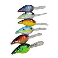 Leurres d'origine d'usine Ods Oem, 76 mm/29 g, leurres d'appât dur à plongée profonde, leurres de pêche en plastique pour le bar et le brochet
