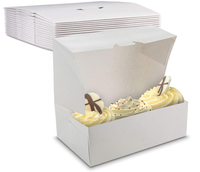 Boîtes écologiques personnalisées avec doublure en éponge pour l'emballage de desserts et de plats rapides, commandes en gros pour restaurants et événements (6, 12, 24 unités)