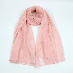 Prêt à expédier Fanbin écharpe dames femmes filles mode feuille d'or avec libellule papillon licorne impression châle écharpes - Product Image 5